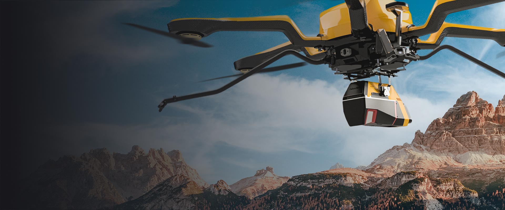 YellowScan Voyager lidar system mounted on Acecore Noa drone