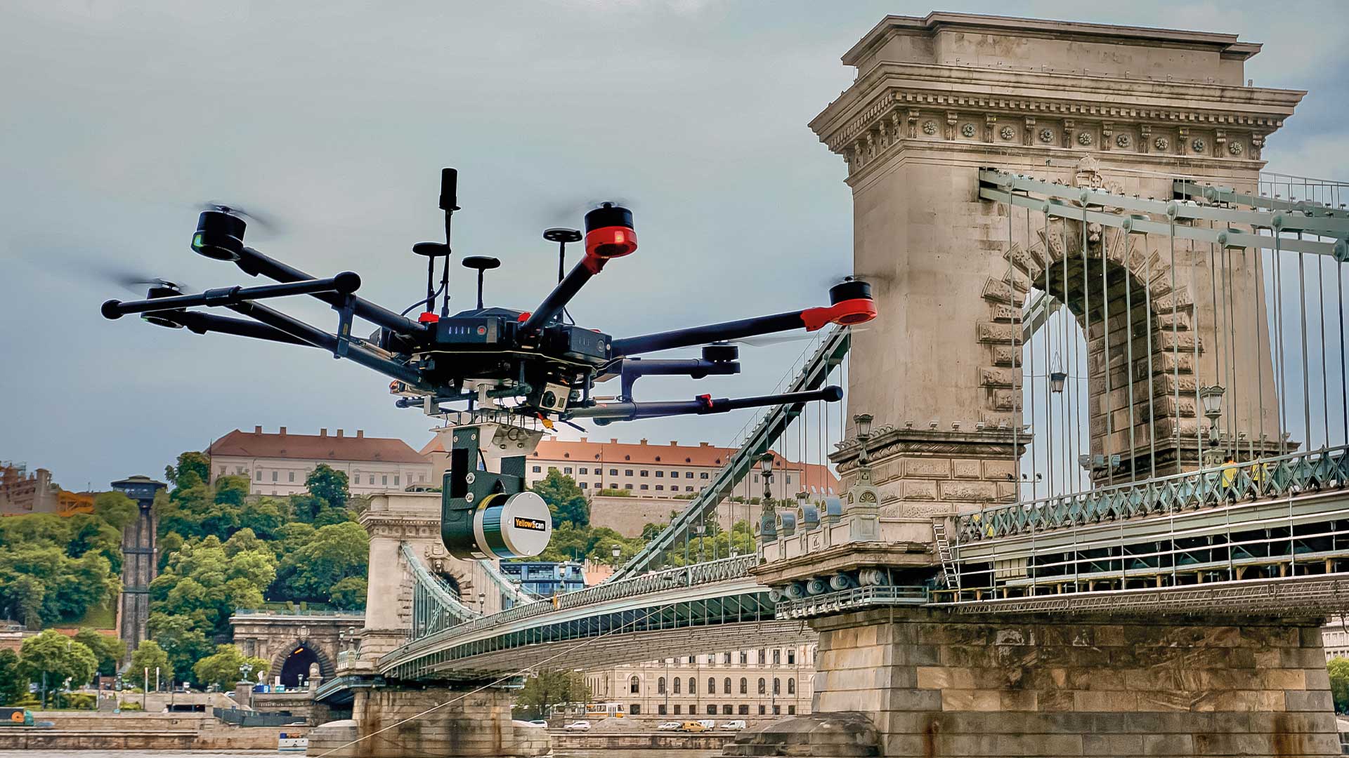 ブダペストの鎖橋のデジタルツインを作る YellowScan