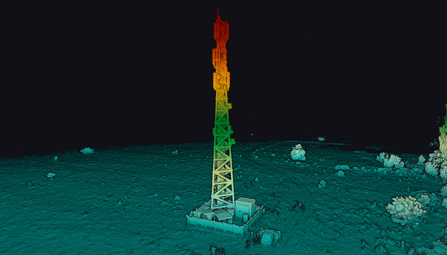 LiDAR to create Digital Twin of Telecommunications Tower