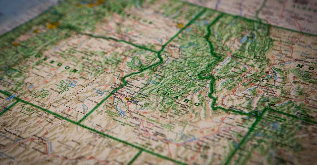 Point clouds are used for topographic mapping applications
