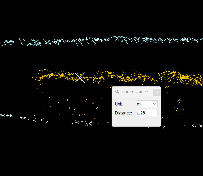 Water depth from surface to top of artificial reef: 1.28 meters