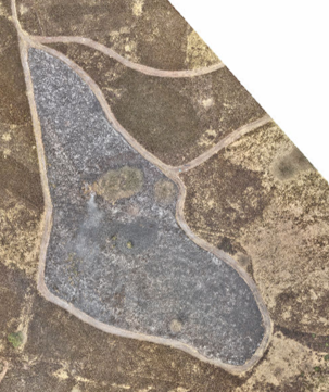 Orthophoto after the prescribed burn