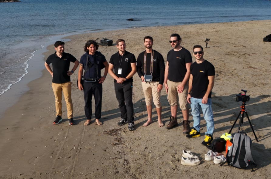 The Lineup Ocean and YellowScan team members in the field carried out this mission