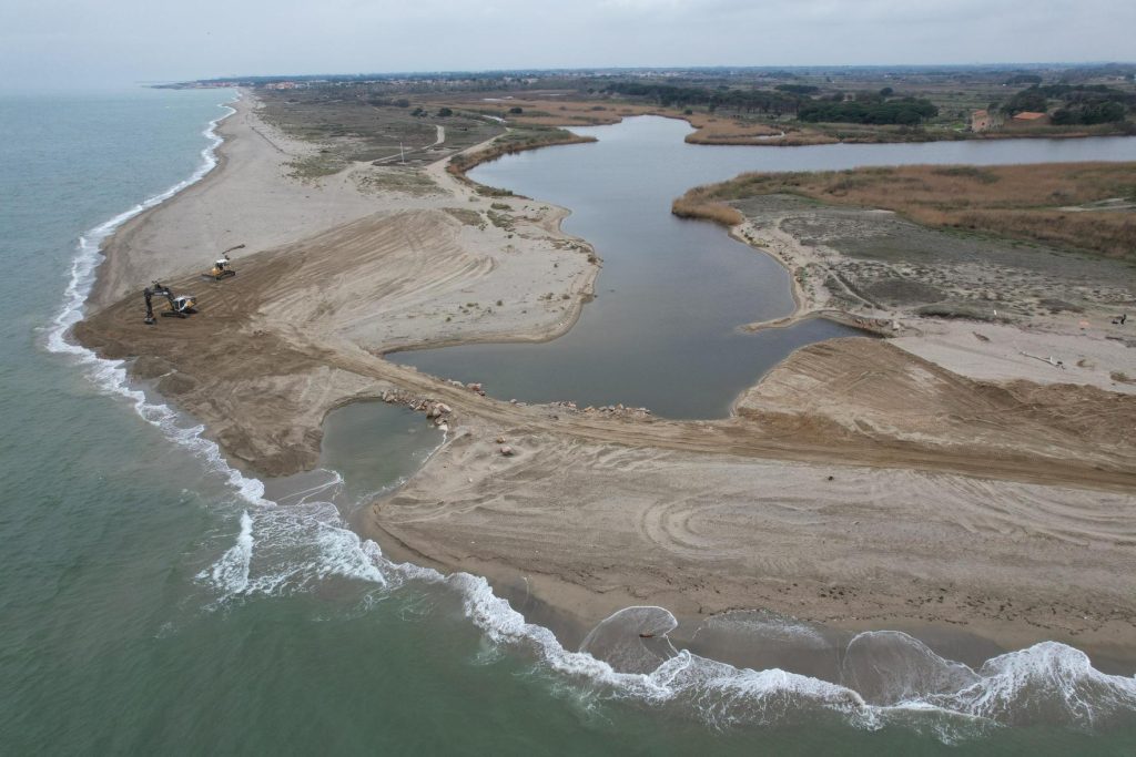 Aerial photography of the Bourdigou Estuary