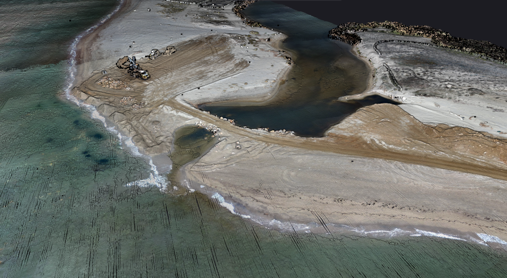 YellowScan CloudStation pointcloud of the Bourdigou Estuary